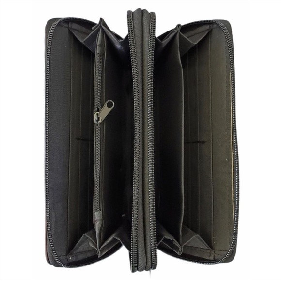 💼 Patriotic American Flag DOUBLE Zipper Wallet - Picture 3 of 4